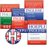 Paquet 4 dictionnaires d'anglais Hoepli - version en ligne